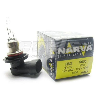 Лампа "NARVA" 12v НB3 65W (P20d) кор. — основное фото