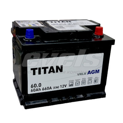 TITAN AGM 6ст-60.0 VRLA L2 евро — основное фото